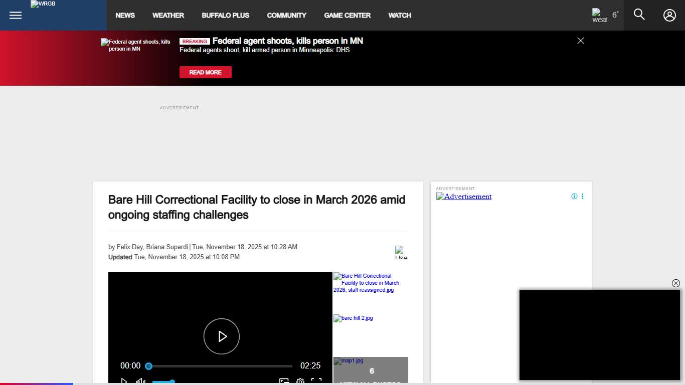 Bare Hill Correctional Facility to close in March 2026 amid ongoing staffing challenges